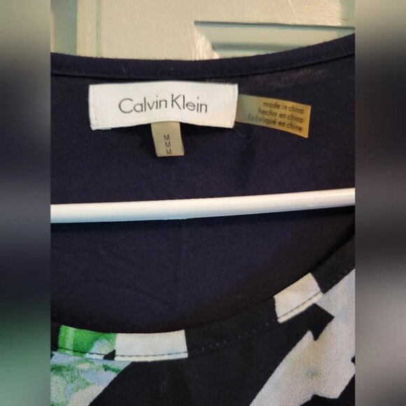 Calvin Klein Draped Front Sleeveless Blouse - Picture 4 of 4